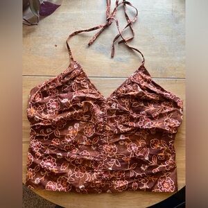 NWT J Crew cotton halter top